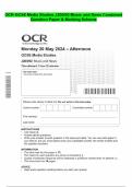 OCR GCSE Media Studies J200/02 Music and News Combined  Question Paper & Marking Scheme