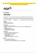 AQA A-level HISTORY Component 2K International Relations and Global Conflict, c1890– 1941JUNE 2024 Question Paper and Mark Scheme