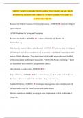 NBHW FINAL EXAMINATION PREPERATION QUESTIONS AND ANSWERS. (97 PAGES OF ALL EXAM REVISION QUESTIONS AND CORRECT ANSWERS (ALREADY GRADED A+) (LATEST 2024 UPDATE)