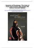 ANATOMY  PHYSIOLOGY The Unity of Form and Function Ninth Edition