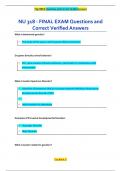 NU 318 - FINAL EXAM Questions and  Correct Verified Answers