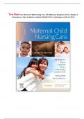 Test Bank For Maternal Child Nursing Care, 7th Edition by Shannon E. Perry, Marilyn J. Hockenberry, Mary Catherine Cashion| 9780323776714| All Chapters (1-50) || LATEST 2024|2025