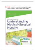 Test Bank for Davis Advantage for Understanding Medical-Surgical Nursing 7th Edition by Paula D. Williams, Linda S.; Hopper || Latest 2024|2025