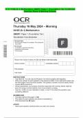 OCR GCSE (9–1) Mathematics J560/01 Paper 1 (Foundation Tier) Combined  Question Paper & Marking Scheme