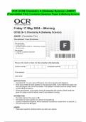 OCR GCSE Chemistry A (Gateway Science) J248/01  (Foundation Tier) Combined Question Paper & Marking Scheme