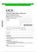 OCR AS Level Computer Science H046/02 Algorithms and problem solving Combined Question Paper & Marking Scheme