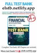 Test Bank for Financial Accounting 13th Edition Thomas