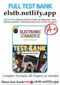 Test Bank for Electronic Commerce 12th Edition Gary Schneider