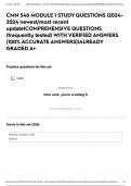 CMN 548 MODULE 1 STUDY QUESTIONS |2024-2024 newest/most recent update|COMPREHENSIVE QUESTIONS (frequently tested) WITH VERIFIED ANSWERS (100% ACCURATE ANSWERS)|ALREADY GRADED A+