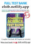 Test Bank for Computer Science Illuminated 7th Edition Dale