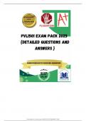 PVL1501 EXAM PACK 2025  {DETAILED QUESTIONS AND ANSWERS }