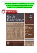 TEST BANK For Gordis Epidemiology, 7th Edition By David D Celentano; Moyses Szklo, Verified Chapters 1 - 20, Complete Newest Version Instant Download 