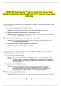 ATI RN Medical-Surgical Proctored Exam 2023 Answer Key | Detailed Solutions for Med-Surg Exam | ATI Proctored Exam Guide 2023/2024