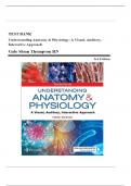 Test Bank - for Understanding Anatomy & Physiology: A Visual, Auditory, Interactive Approach Third Edition by Gale Sloan Thompson, All Chapters |Complete Guide A+