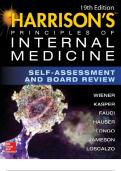 Test Bank For Harrison s principles of internal medicine self assessment and board review 19 Edition