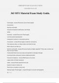 363 MT1 Material Exam Study Guide.