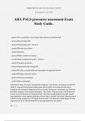 AHA PALS precourse assessment Exam Study Guide.