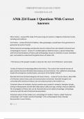 ANth 224 Exam 1 Questions With Correct Answers