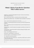 Milady's Barber Exam Rewiew Questions With Verified Answers