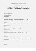 BCH 451 Final Exam Study Guide.