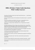 BIBL-104 Quiz 2 Study Guide Questions With Verified Answers