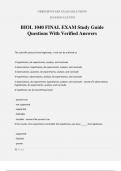 BIOL 1040 FINAL EXAM Study Guide Questions With Verified Answers