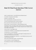 Bmd 321 Final Exam Questions With Correct Answers