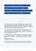 Security+ SYO-701 CertMaster CE Domain 4.0 QUIZ 3 2024: EXPERT APPROVED QUESTIONS AND ANSWERS ALL CORRECT