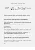 BN507 - Module 13 – Blood Exam Questions With Correct Answers