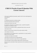 CMB 311 Practice Exam #2 Question With Correct Answers