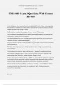 ENR 4400 Exam 3 Questions With Correct Answers