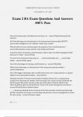 Exam 2 BA Exam Questions And Answers 100% Pass