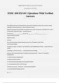 EXSC 410 EXAM 1 Questions With Verified Answers