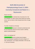 NUR2063 | NUR 2063 Exam 3 | Essential of Pathophysiology Exam 3 | 100% Correctly Answered and Rated A+ | Rasmussen