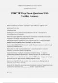 FDIC TE Prep Exam Questions With Verified Answers