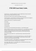 FNH 200 Exam Study Guide.