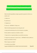 CNA Oregon State Exam Practice Questions and Answers 100% Pass