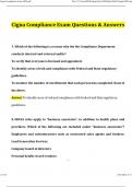 Cigna Compliance Exam 2024 Actual Questions and Verified Answers, 100% Guarantee Pass