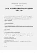 MQM 382 Exam 4 Questions And Answers 100% Pass