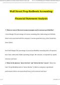 Wall Street Prep Redbook Accounting Financial Statement Analysis (2024 / 2025) Actual Questions and Verified Answers, 100% Guarantee Pass