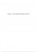 Ap psychology - Unit 2 Module Review (4,5,6,7). exam questions with correct answers with complete A+solution 2024/2025