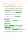 NR507 Midterm, NR 507 Final Exam Advanced  Pathophysiology Expected Questions and Answers  (2024 / 2025) (Verified Answers)- Chamberlain  1. Which of the following are considered the " first responders " of the innate  immune system ? - CORR