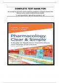 COMPLETE TEST BANK FOR Pharmacology Clear and Simple: A Guide to Medication Classifications and Dosage Calculations Fifth Edition by Cynthia J. Watkins RN MSN CPN Charlet L BLADES || LATEST EDITION (2024 – 2025) WITH ALL CHAPTERS {1 – 20}