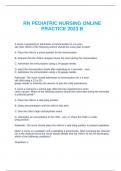 PN PEDIATRIC NURSING ONLINE PRACTICE 2023 B