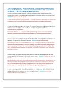 ATI-OB REAL EXAM 70 QUESTIONS AND CORRECT ANSWERS  2024-2025 LATEST//ALREADY GRADED A+  a nurse is assessing a client who is 12 hr postpartum and received spinal anesthesia for a cesarean birth. which of the following findings requires immediate intervent