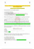 Emergency Medical Technician (EMT) Final Examination Questions With answers (Multiple Choice)