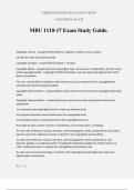 MBU 1110-17 Exam Study Guide.