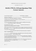 MANG 3778 Ch. 10 Exam Questions With Correct Answers