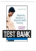 MATERNITY NEWBORN AND WOMEN'S HEALTH NURSING A CASE-BASED APPROACH 1ST EDITIONO'MEARA TEST BANK