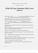 NURS 525 Exam 2 Questions With Correct Answers